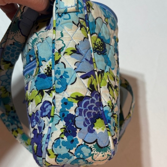 Vera Bradley Mini Crossbody Shoulder Purse Bag Blueberry Blossom Retired GC - Picture 11 of 13